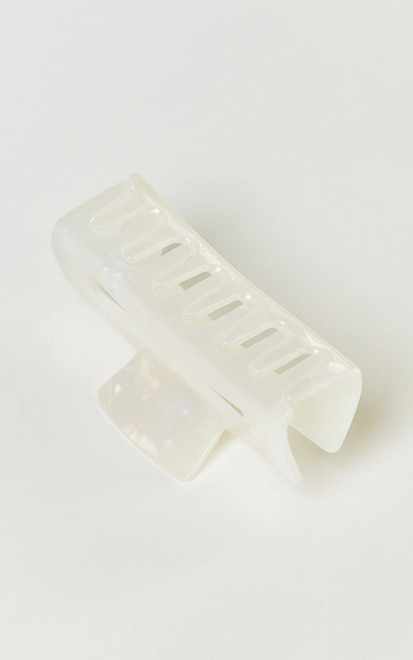 Wilda Hair Clip - Rectangle Claw Hair Clip in Cream