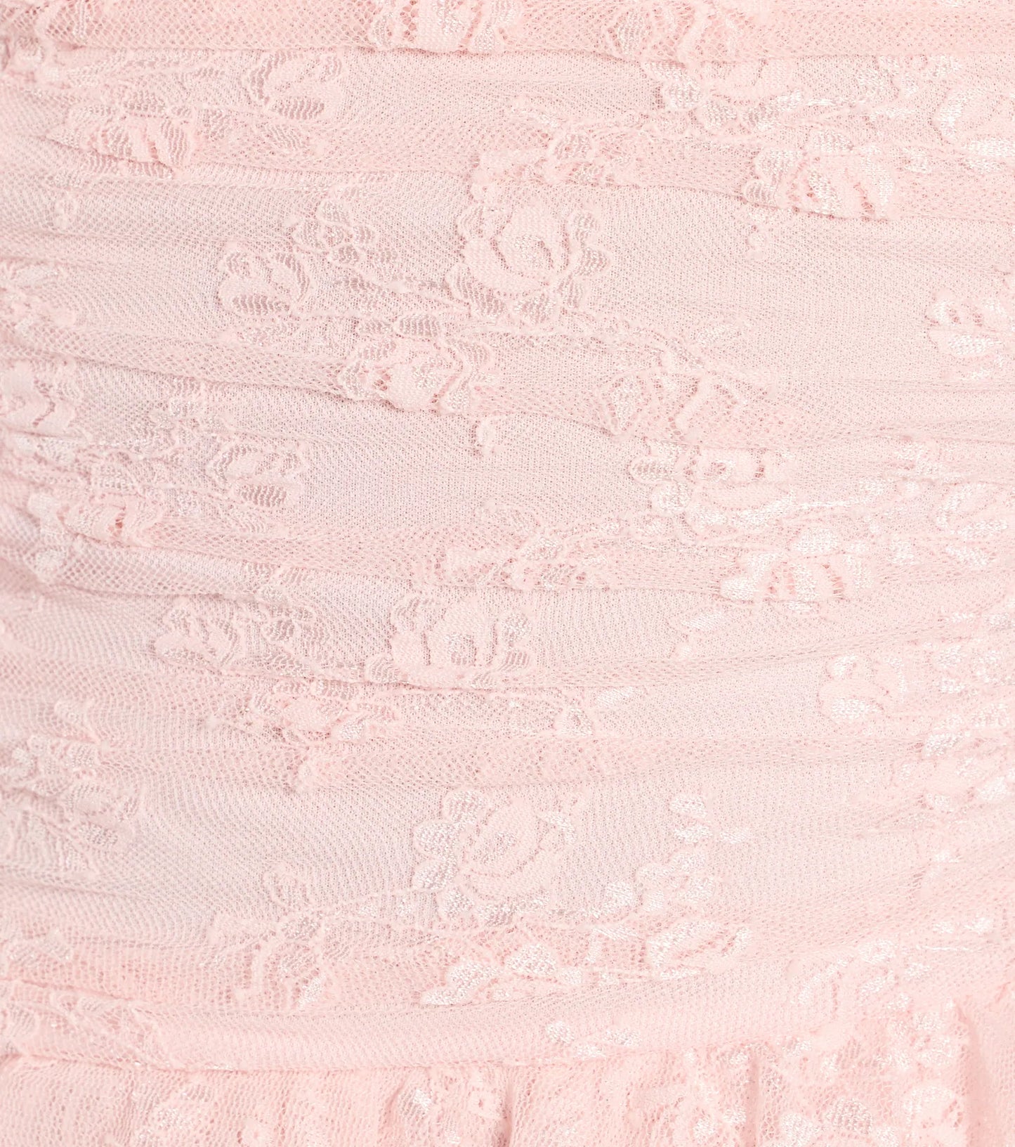 Lovely Nights Strapless Lace Ruffle Skater Dress