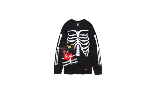 Hanes® Bones Thermal Crew (1 Pack) "FW24 Black" SU739