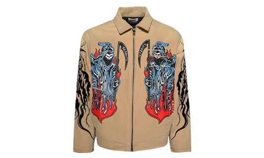 Painted Reaper Logo Carhartt Jacket "Tan / Multi" SS253014B0151059