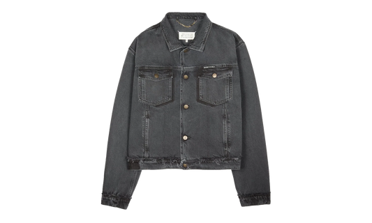 Washed Denim Jacket With Logo "Washed Black" S50AM0654S30842965