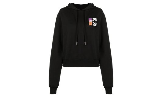Gradient Crop Hoodie Wmns "Black / Multi" OWBB016R21JER0011084