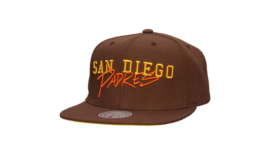 MLB Cooperstown Team Tagged Snapback Cap "San Diego Padres - Brown" HHSS7504 SDPYYPPPBROW