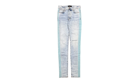 Flocked Track Jeans "Vintage Light Indigo Teal" AFTJVLI