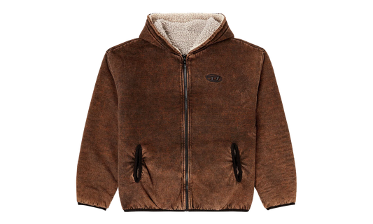 Reversible Hooded Zip Up Jacket "Brown" A199610BMCB9XXA