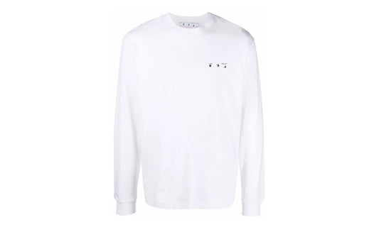 Caravaggio Paint Skate Long-Sleeve Tee "White / Black" OMAB064C99JER0050110