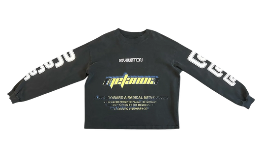 Radical Paper Garden Long-Sleeve Tee "Faded Black" RDCL LS06 FBLK