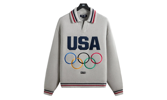 Team USA Nelson Rugby Sweater "Light Heather Grey" khm034846 002