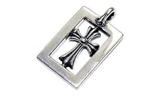 Framed Baby Fat Pendant "Silver" CHRM1037