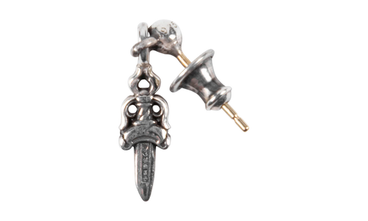 Drop Stack Dagger Earring Silver "Red" CHRM0901