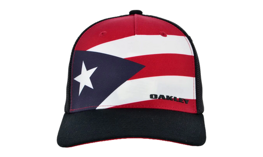 Indy Passport Trucker Hat "Black / Puerto Rico" FOS900914 26U