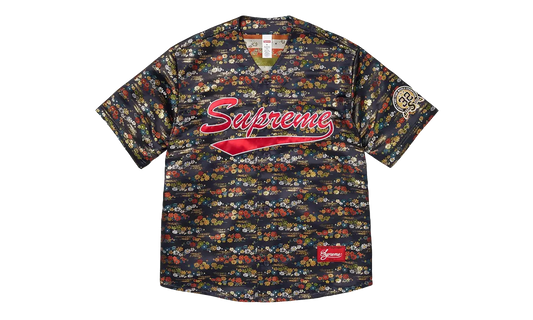 Floral Jacquard Jersey "SS26 - Navy" SU27412