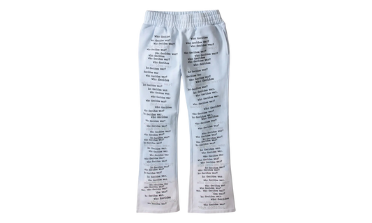 WDW Scripture Sweatpants "Light Blue" B7G7GKWM