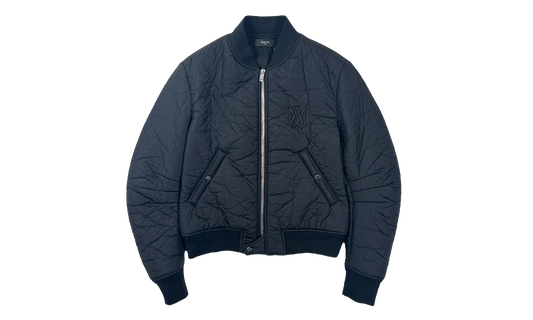 MA Logo Crinkle Nylon Bomber Jacket "Navy" PF22MOS011 001