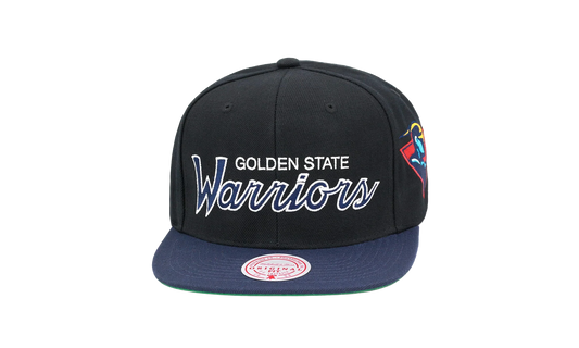 NBA Hardwood Classics Script 2.0 Snapback Cap "Golden State Warriors - Black" HHSS3282 GSWYYPPPBLCK