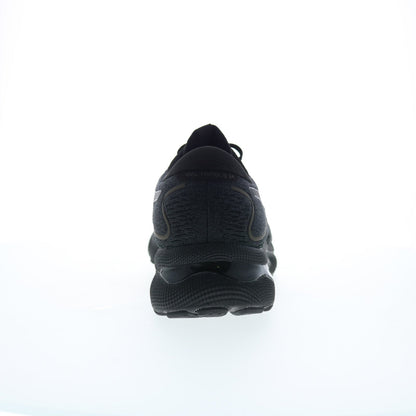 Asics Gel-Nimbus 24 Mens Black Leather Extra Wide Athletic Running Shoes