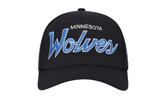 NBA Team Script 2.0 Stretch Snapback Cap "Minnesota Timberwolves - Black" HHSS3281 MTIYYPPPBLCK