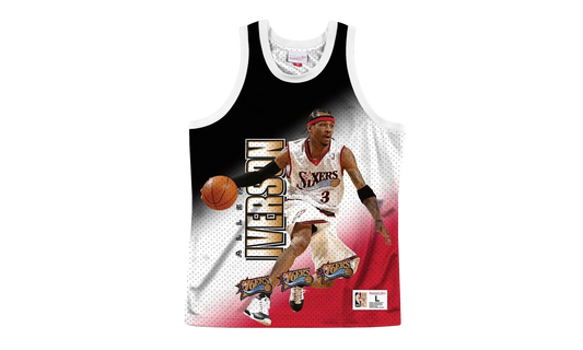 NBA Behind The Back Jersey "Philadelphia 76ers Allen Iverson" MSTKMI19002 P76WHITAIV