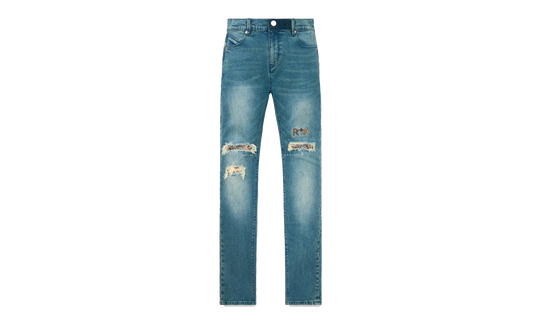 Bryant Skinny Jeans "Blue Distressed Snake" MSPTD900 B1205BLDSS