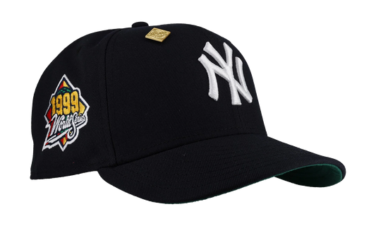 59FIFTY New York Yankees 1999 World Series Classic Fitted Hat "Navy / Green - Visor" NE292