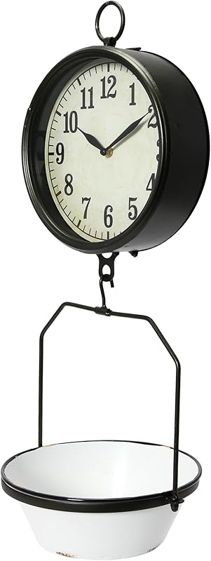 White Decorative Reproduction Scale Wall Clock