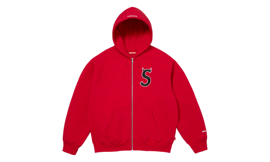 Devil S Logo Zip Up Hooded Sweatshirt "SS26 - Red" SU27313