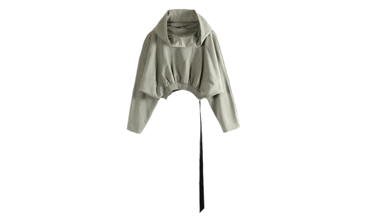 Felpa Cropped Hooded Top WMNS "Grey Melange" DS01F4218 FGM 178