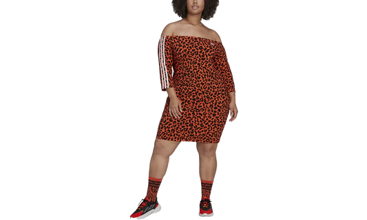 Printed Dress X Rich Mnisi Shirt "True Orange / Black" HD7156
