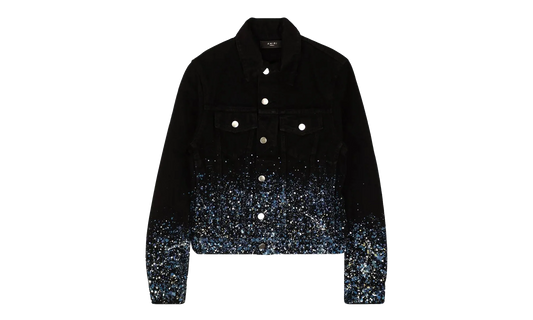 Black Crystal Painter Trucker Jacket "Black" AMIRI BLACK CRYSTAL PAINTER TRUCKER
