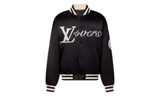 Embroidered Crystal Lovers Logo Nylon Jacket "Pharrell Williams - Black" 1AFHWQ