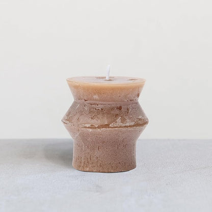 Amazoncom Unscented Totem Pillar Candle Cappuccino