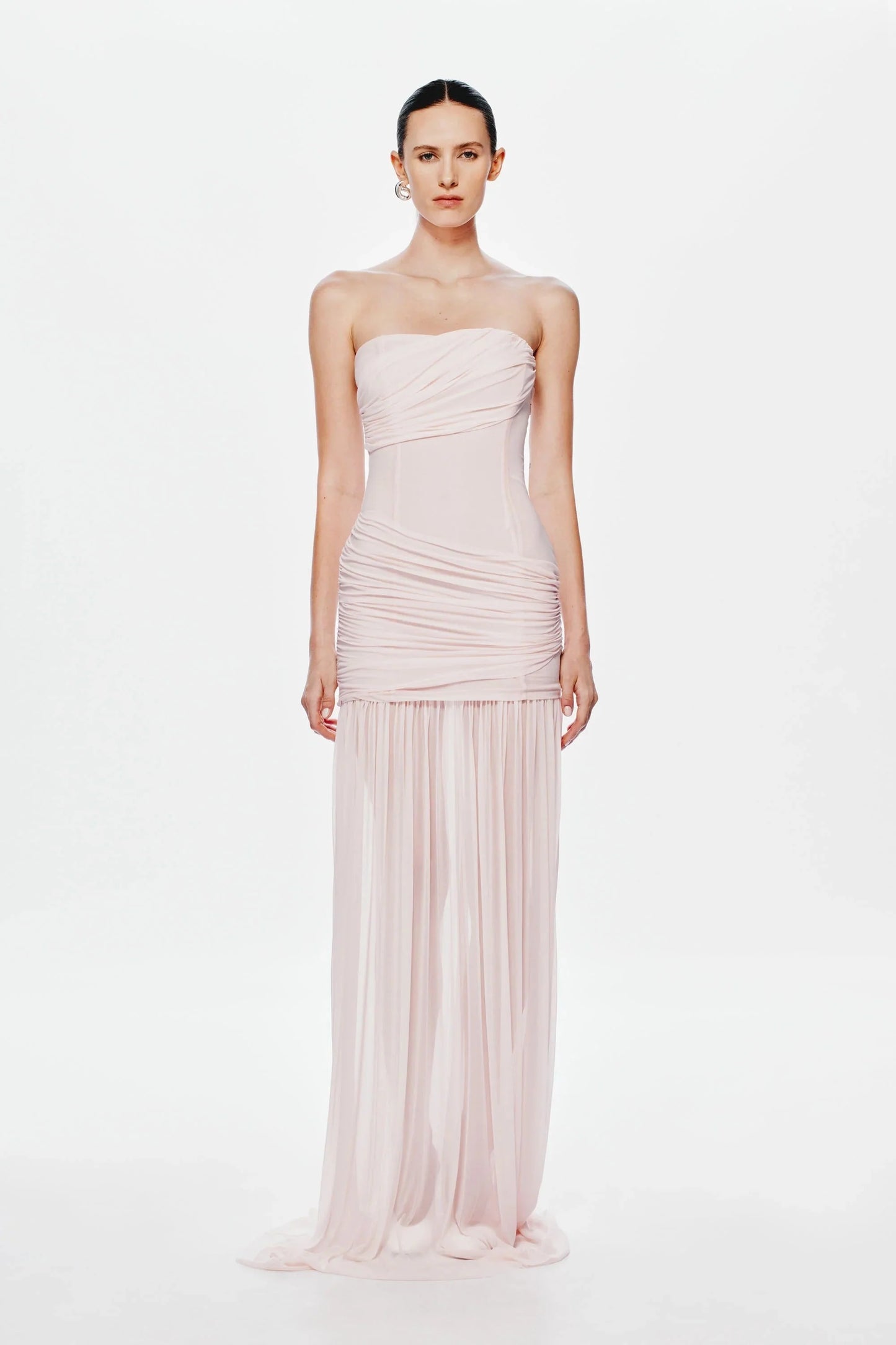 Misha Ember Wrapped Maxi Dress - Dusty Pink