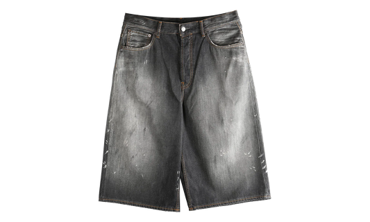 Loose Fit Denim Shorts "Black" FN MN SHOR000263 BLACK
