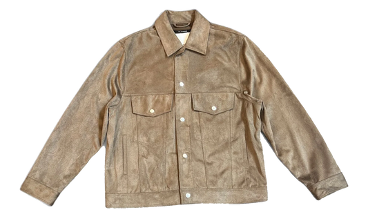 Worker Jacket "Twill Suede Knit - Brown" 261 MJK052 SKNTBRN