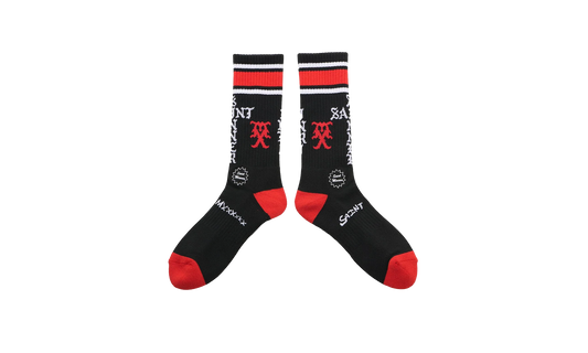 Sinner Socks "Black / Red" SM HR1 0000 112
