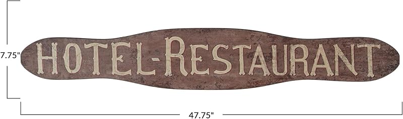 Vintage Wood Hotel Restaurant Wall Art Natural