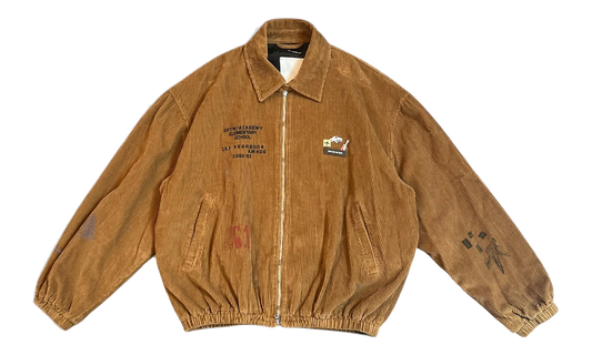 School Portrait Coach Bomber Jacket "Cotton Cord - Camel Fade Out" 261 MJK121P4 CORDCML