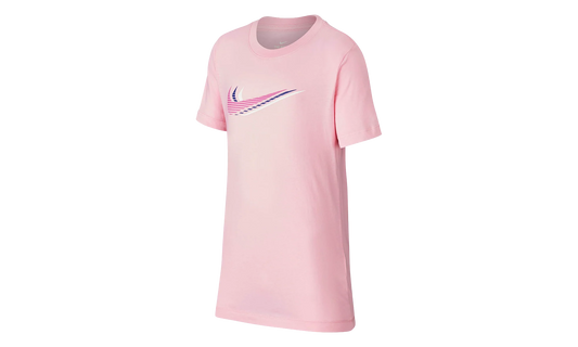 Sportswear Triple Swoosh Tee GS "Pink / White" CU4572 654