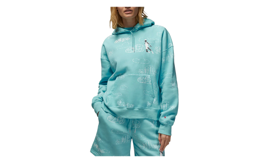 Jordan Artist Series by Parker Duncan Hoodie WMNS "Dark Powder Blue" DZ3381 464