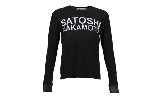 Logo Thermal Long Sleeve Shirt "Black White" FW25LS001 BLK