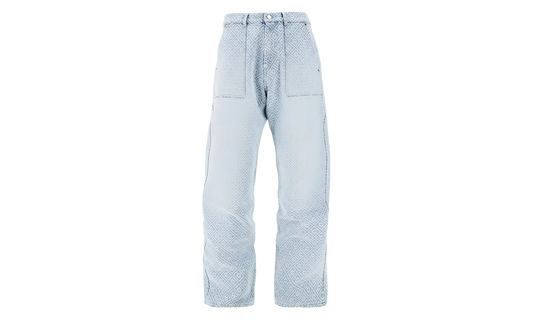 RELAXED MONOGRAM DENIM TROUSERS "Blue" MPF25 TR 331 01