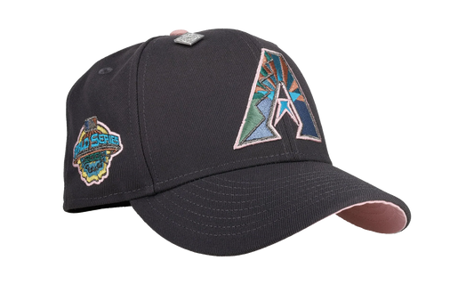 59FIFTY Arizona Diamondbacks 2001 World Series Fitted Hat "Graphite / Pink" NE413