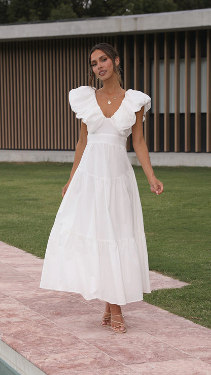 Emma Maxi Dress - White