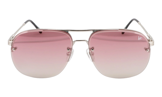 Snatch Bevel Rimless Drill Mount 18KT "White Gold / Pastel Red Flash Silver" DMSN2 0008 48D2
