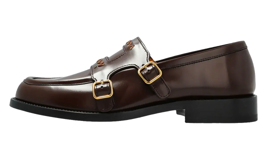 Double Buckle Leather Moccasin WMNS "Henne" MOMS006002 PS679 00M39