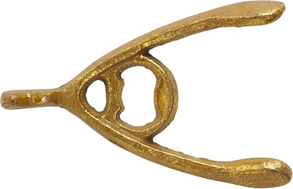 Gold Wishbone Bottle Opener