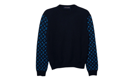 Monogram Mix Cashmere Crewneck "Navy" 1AATLQ