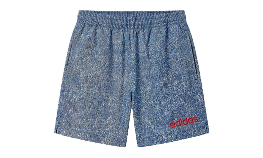 Denim Graphic Nylon Short "USA" KB2804
