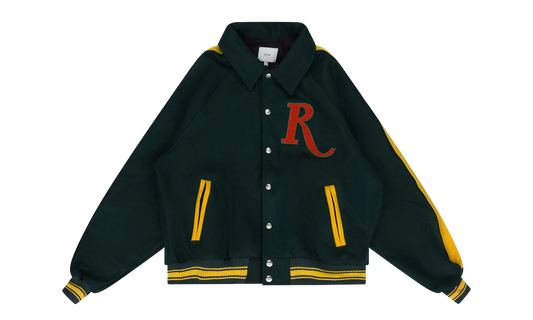 RAGLAN VARSITY JACKET "Green" RHD-MOTW-0044