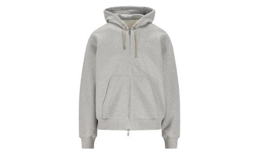 Rory Check Zip-Up Hoodie "Pale Grey Melange" 8120756